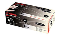 2nd Skin Black Nitrile Gloves