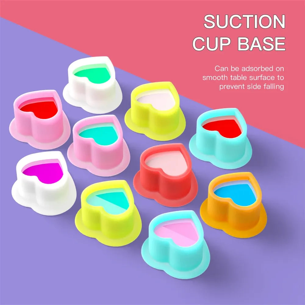 Silicone Heart Ink Caps