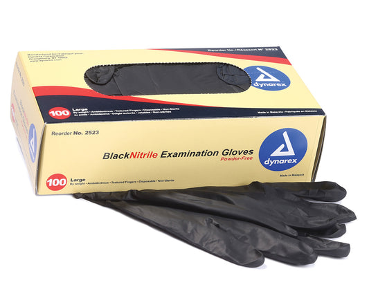 Safe Touch Black Nitrile Exam Gloves