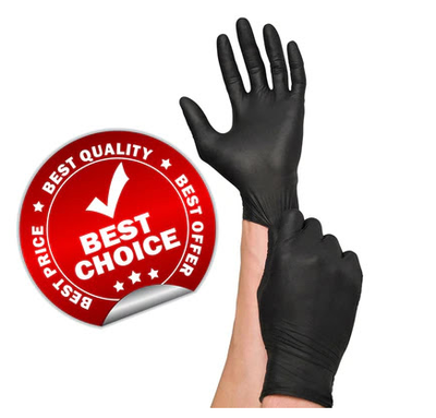 Quality Black Nitrile Gloves